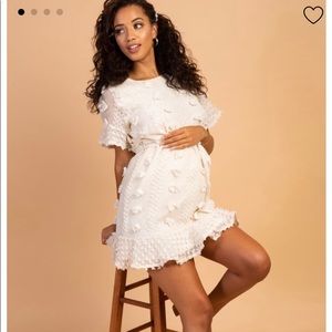 Off white maternity dress